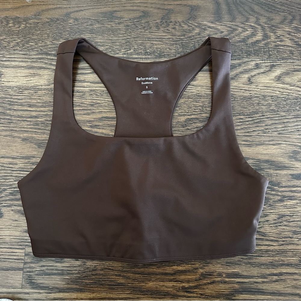 New Reformation Gwen Active EcoMove racerback sports bra